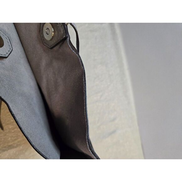 Michael Kors Junie Pebbled Leather Gray Crossbody Bag - Picture 7 of 9